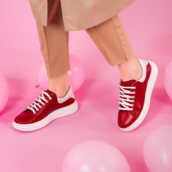 Scarpe sportive donna 6008 rosso combinato