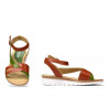 Sandali donna 5060 arancione combinato