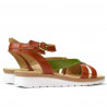 Sandali donna 5060 arancione combinato