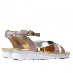 Sandali donna 5060 rosa polveroso combinato