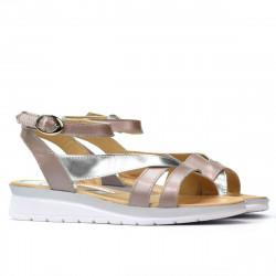 Sandali donna 5060 rosa polveroso combinato