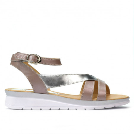 Sandali donna 5060 rosa polveroso combinato