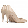 Scarpe eleganti donna 1246 vernice beige perlato