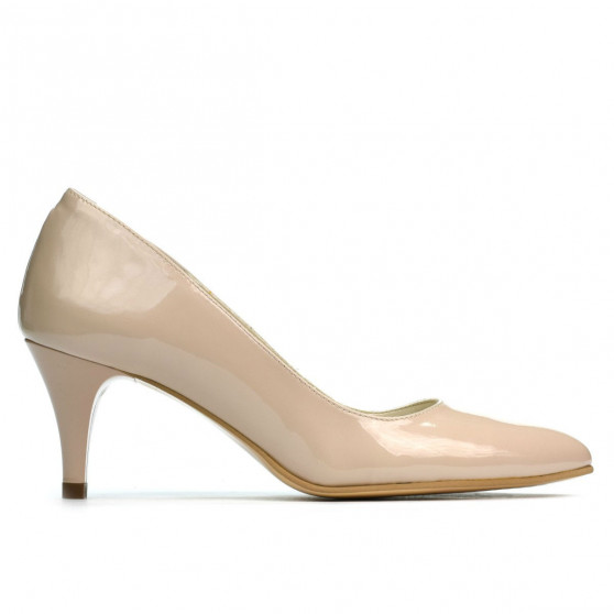Scarpe eleganti donna 1242 vernice beige madreperla