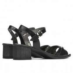 Sandali donna 5066 nero perlato