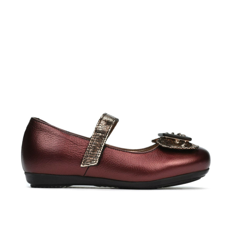 Scarpine bimbi 67c bordo madreperla combinata