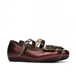 Scarpine bimbi 67c bordo madreperla combinata