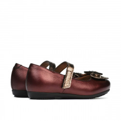 Scarpine bimbi 67c bordo madreperla combinata