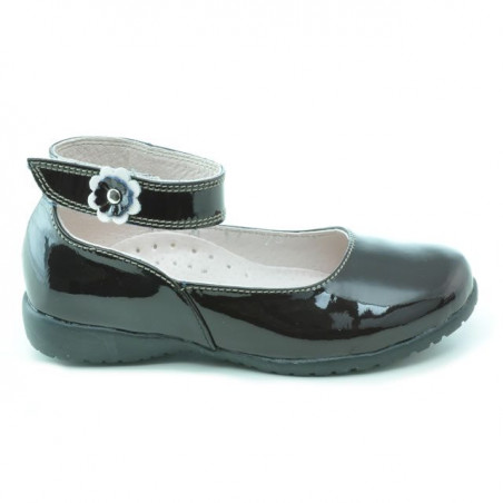 Scarpe per bambini piccoli 17c vernice caffè