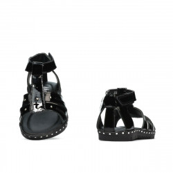 Sandali per bambini piccoli 66c vernice nera