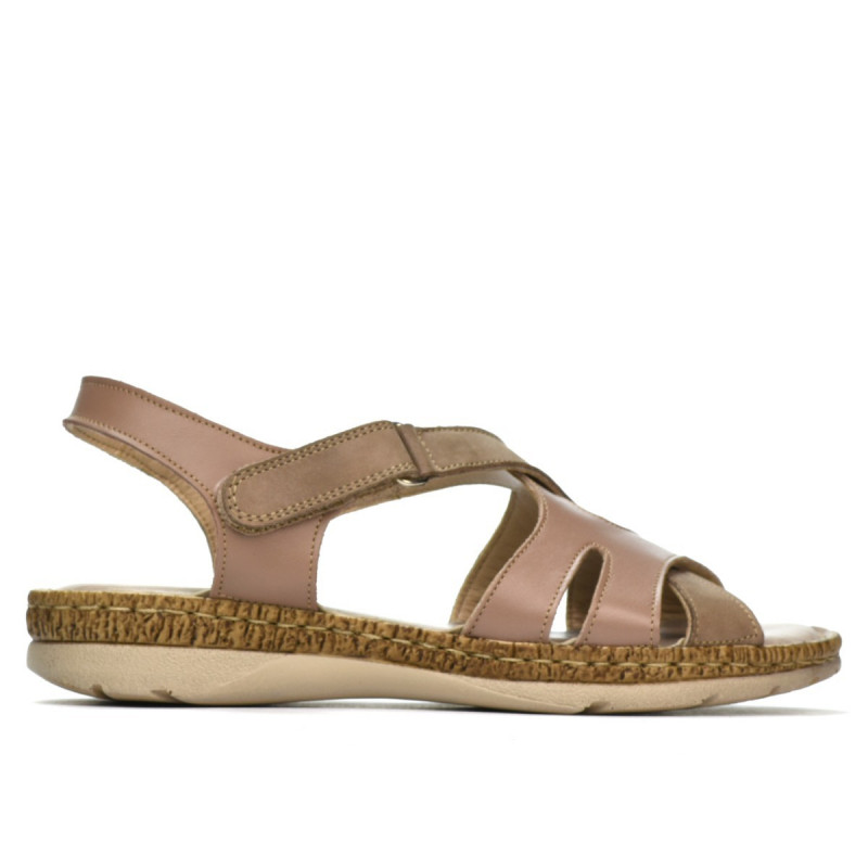 Sandali donna 5062 cappuccino combinato