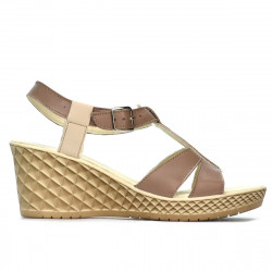 Sandali donna 5065 cappuccino combinato