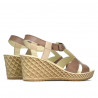 Sandali donna 5065 cappuccino combinato