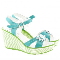 Sandali donna 5006 vernice verde