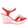 Sandali donna 5006 rosso velluto