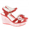 Sandali donna 5006 rosso velluto