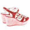 Sandali donna 5006 rosso velluto