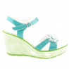 Sandali donna 5006 vernice verde