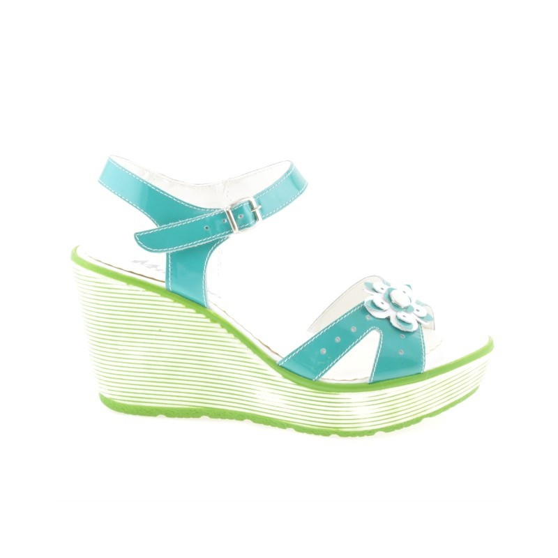 Sandali donna 5006 vernice verde