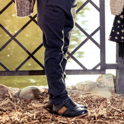 Scarpe per bambini 164 indaco+marrone