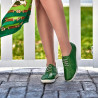 Mocassini donna 688 verde chiaro