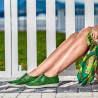 Mocassini donna 688 verde chiaro