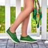 Mocassini donna 688 verde chiaro