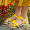 Sandali donna 5061 giallo+bianco lifestyle