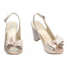 Sandali donna 1256 satinato cipria