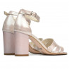 Sandali donna 1277 satinato cipria