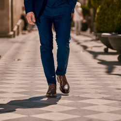 Scarpe eleganti da uomo 896 a caffè