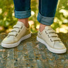 Scarpe sportive uomo 893sc beige velcro lifestyle