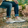 Scarpe sportive uomo 893sc beige velcro