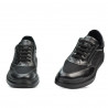 Scarpe casual/sport uomo 906 nero combinato