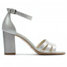 Sandali donna 1277 argento satinato
