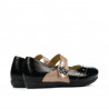 Scarpe per bambini piccoli 68c vernice nera combinata