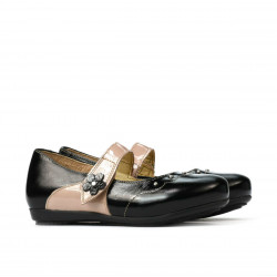 Scarpe per bambini piccoli 68c vernice nera combinata