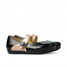 Scarpe per bambini piccoli 68c vernice nera combinata
