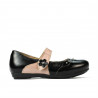 Scarpe per bambini piccoli 68c vernice nera combinata