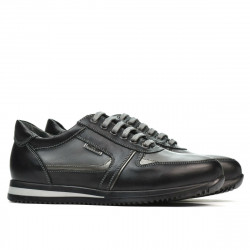 Scarpe adolescenti 377 nero+grigio