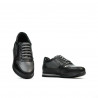 Scarpe adolescenti 377 nero+grigio