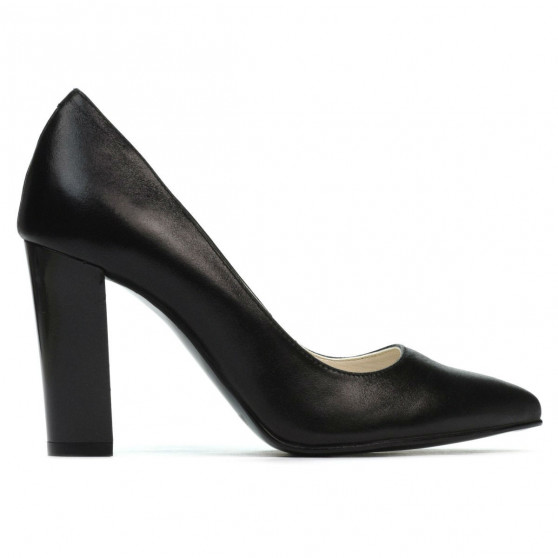 Scarpe eleganti donna 1261 nero satinato