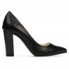 Scarpe eleganti donna 1261 nero satinato