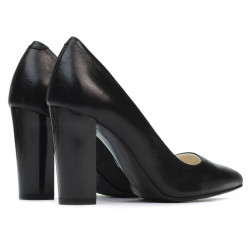 Scarpe eleganti donna 1261 nero satinato