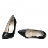 Scarpe eleganti donna 1261 nero satinato