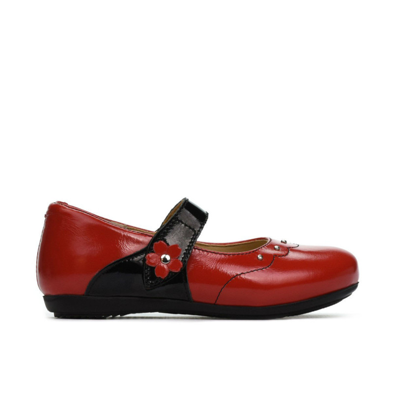 Scarpe per bambini piccoli 68c vernice rossa combinata