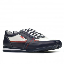 Scarpe sportive adolescenti 377 indaco+bianco
