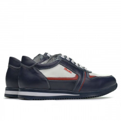 Scarpe sportive adolescenti 377 indaco+bianco