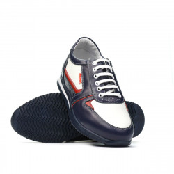 Scarpe sportive adolescenti 377 indaco+bianco
