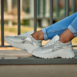 Scarpe sportive da donna 6015 bianco perla combinato